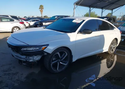 2022 Honda Accord Sport из США, поврежденный, VIN 1HGCV1F3XNA084806
